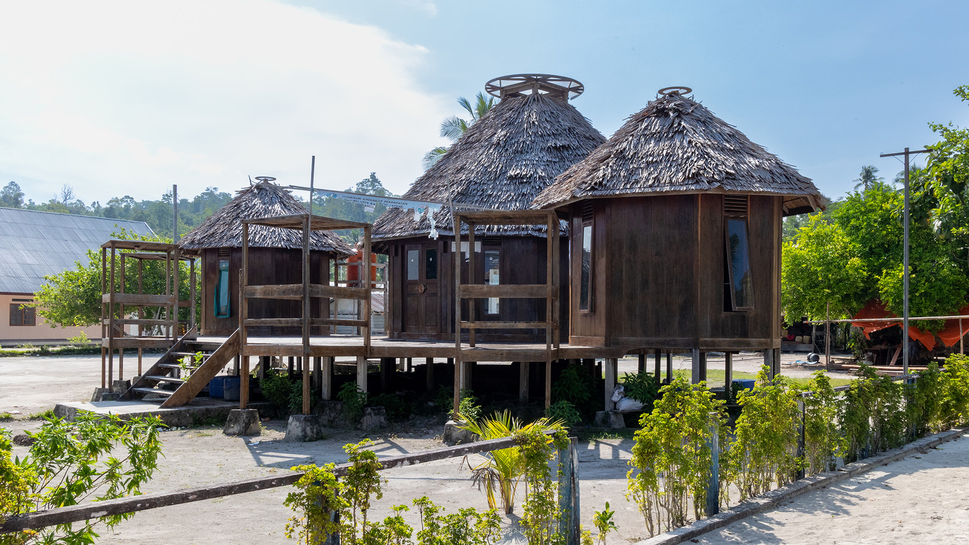 A newly built library designed to mimic traditional architecture