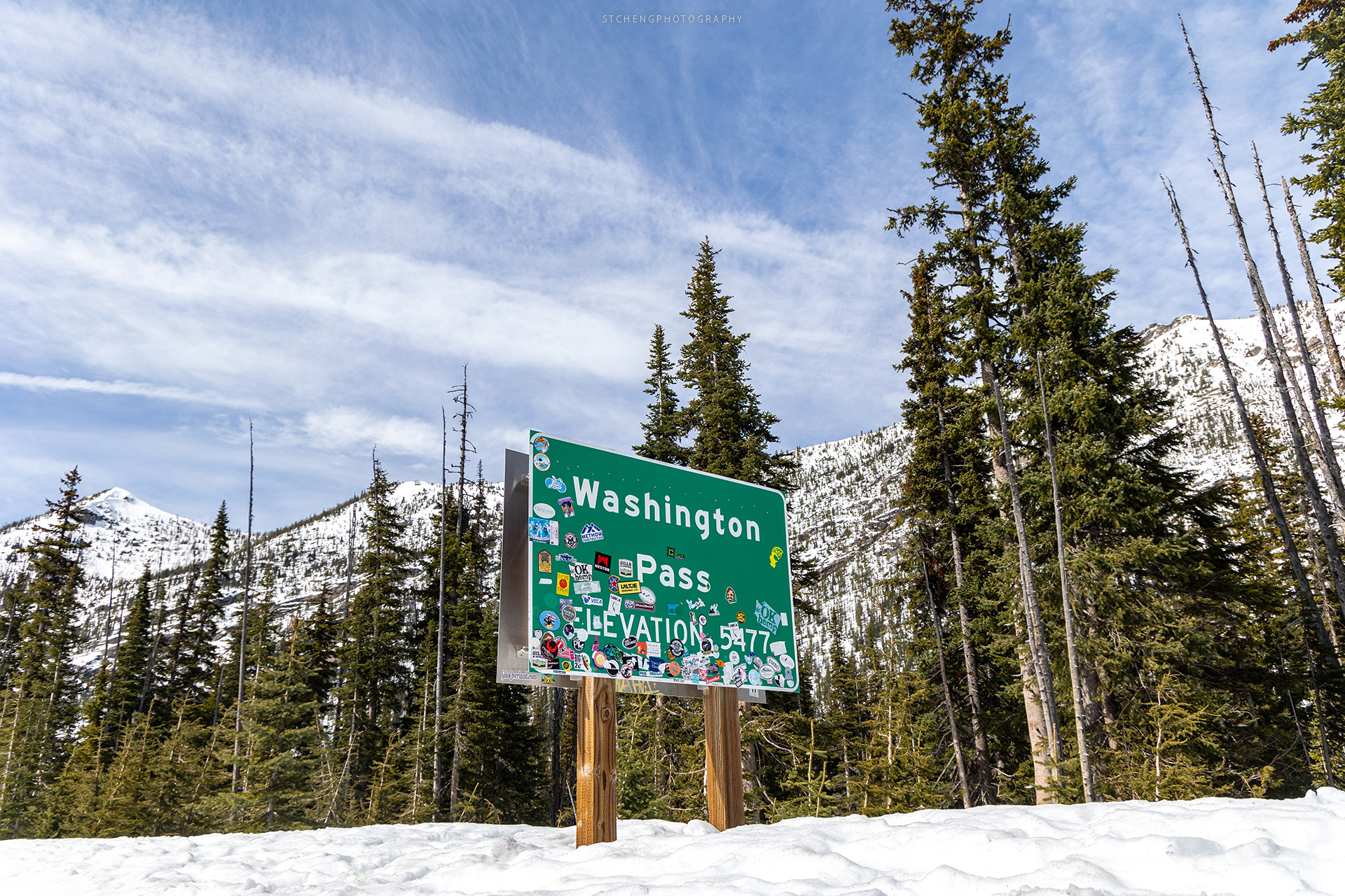 Washington Pass Sign - 5477